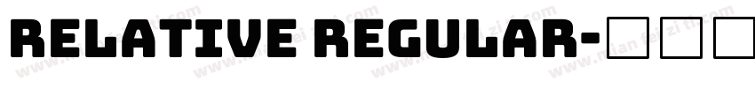 Relative Regular字体转换